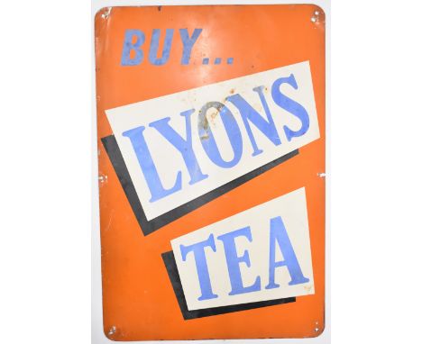 Buy Lyons Tea vintage printed aluminium advertising sign, 73.5 x 50cm