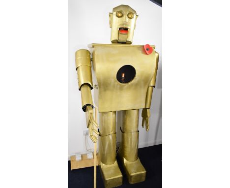 Exhibition size robot based upon the 1939 New York World's Fair exhibit Elektro 'The Moto-Man' which currently resides in the