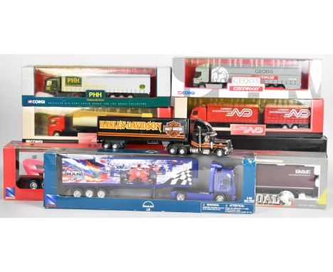 Ten diecast model haulage vehicles by Corgi, Joal and similar to include Renault Premium Curtainside WM Armstrong CC12102, Ma