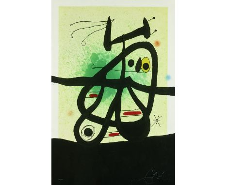 Joan Miró (1893-1983)L'Oiseau Mongol (D. 513), 1969Etching and aquatint in colors with carborundum, signed and numbered 30/75