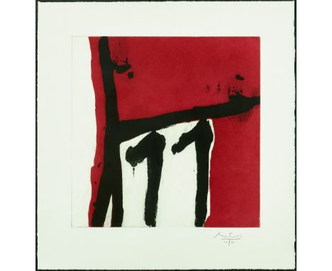 Robert Motherwell (1915-1991)Mexican Night II (B. 318), 1984Lift ground etching and aquatint in colors on Whatman paper, sign