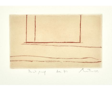 Robert Motherwell (1915-1991)A La Pintura, Black 5-11 ((See B. 87)), 1972Etching and aquatint in colors on JP Green paper, si