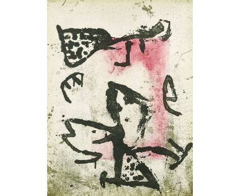 Joan Miró (1893-1983)Rupestres lX (Cave Paintings) (D. 1043), 1978Etching and aquatint in colors with carborundum on Arches p
