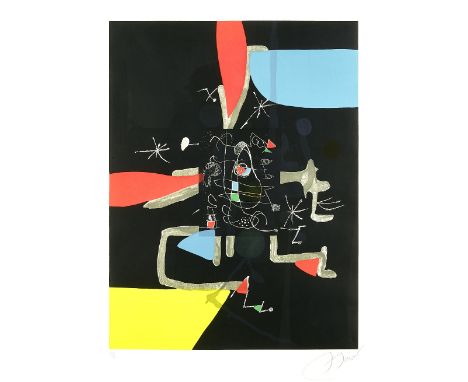 Joan Miró (1893-1983)l'Libre dels sis Sentits lV (D.1168), 1981Etching and aquatint in colors on Guarro paper,  signed in pen