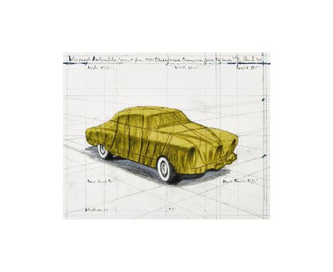 Christo &amp; Jeanne-Claude (B.1935; 1935-2009)Wrapped Automobile (Project for 1950 Studebaker Champion Series 9G Coupe), 201