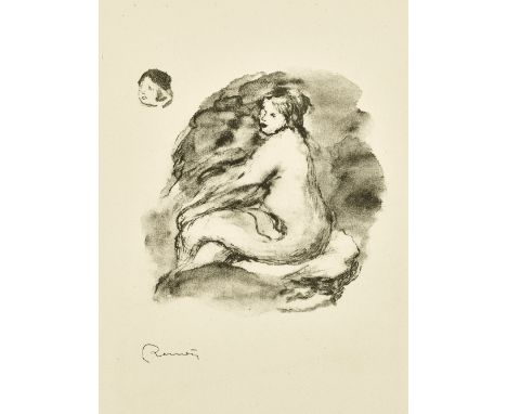 Pierre-Auguste Renoir (1841-1919)Étude de Femme Nue, Assise, Variante 1, from L'Album des Douze Lithographies Originales de P