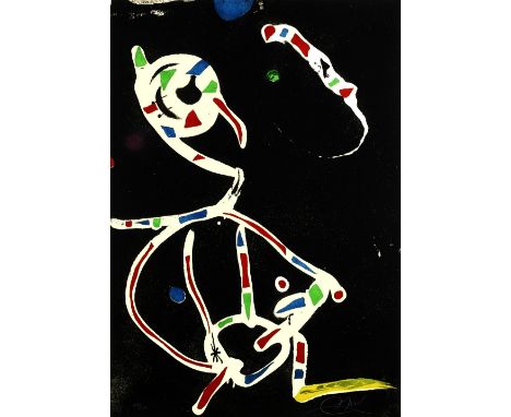 Joan Miró (1893-1983)La Traca III, from Fireworks III (Dupin, 1116), 1979&nbsp;Etching in colors on Arches paper, signed in p