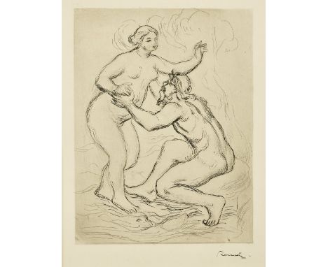 Pierre-Auguste Renoir (1841-1919)Le Fleuve Scamandre, second plate (D. 25), c. 1900&nbsp;Etching on cream wove paper, with th