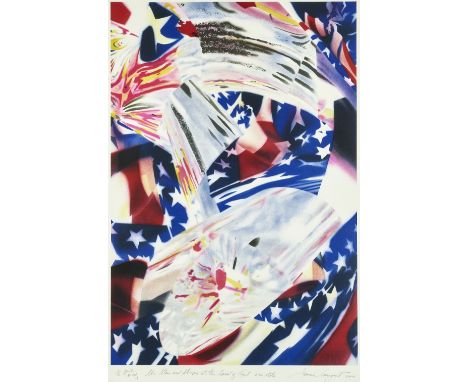 James Rosenquist (1933-2017)The Stars and Stripes at the Speed of Light, 2004&nbsp;Lithograph in colors on Arches paper, sign
