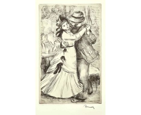 Pierre-Auguste Renoir (1841-1919)La Danse à la Campagne (D. 2), c. 1890Soft ground etching on wove paper, with the artist's i