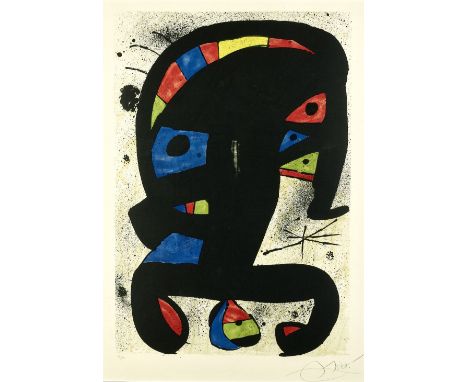 Joan Miró (1893-1983)El Rei Garrell (M. 1193), 1979&nbsp;Lithograph in colors on Arches paper, signed in pencil and numbered 