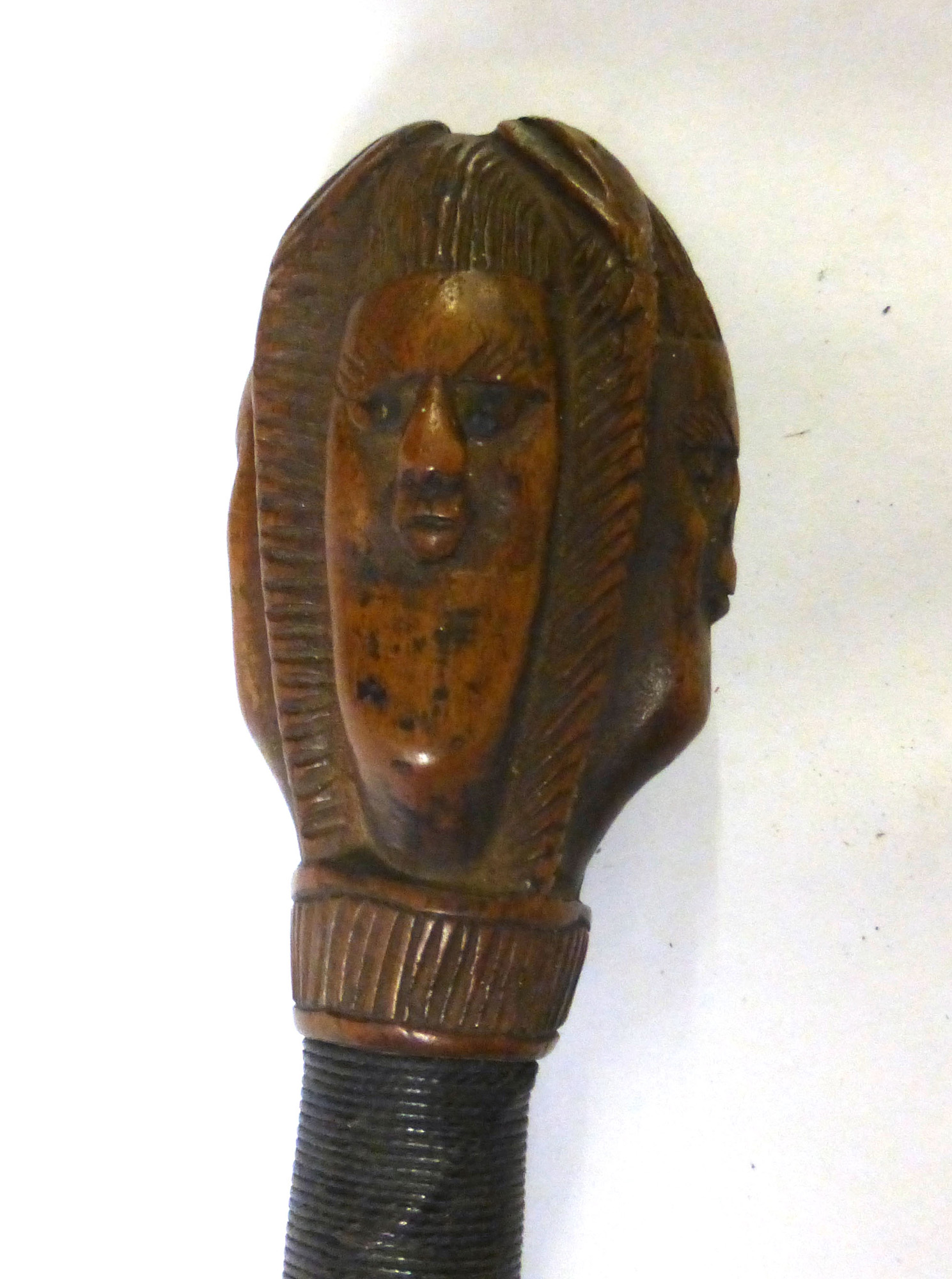 A 19th century West African ceremonial staff, converted to a riding crop