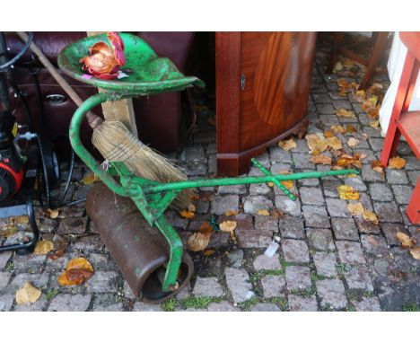 Vintage Roller garden mower seat 