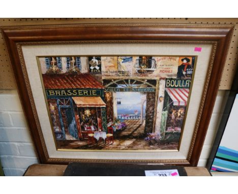 Sharie Bohlmann 'Cafe Du Mar' limited edition print 