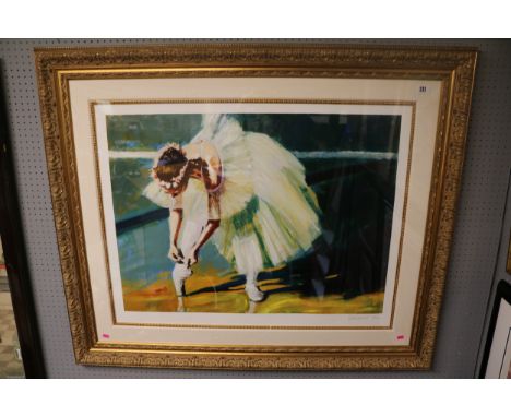 Large Framed print by Aldo Luongo 'Lacing' 91 x 71cm 