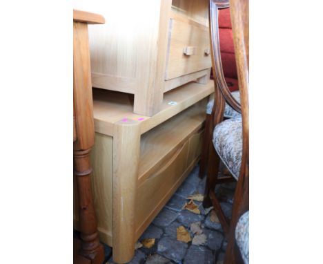 Light wood Television stand with two drawers 