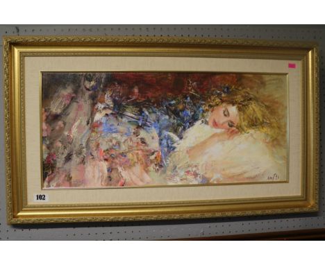 Mstislav Pavlov Russian Artist 'Sleeping Beauty' 122 of 295 Giclee on canvas print 