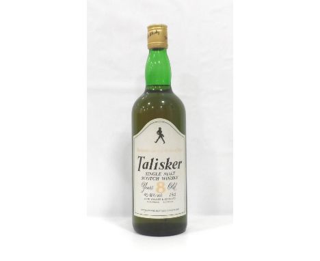 TALISKER 8YO
An older bottling of the Talisker 8 Year Old Single Malt Scotch Whisky bottled by John Walker &amp; Sons Ltd.  7