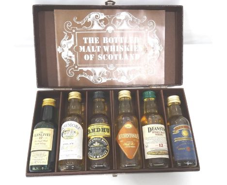 MURRAY MOTOR COMPANY - ROLLS ROYCE MINIATURE GIFT SET
A nicely presented case containing six single malt miniatures.  Compris