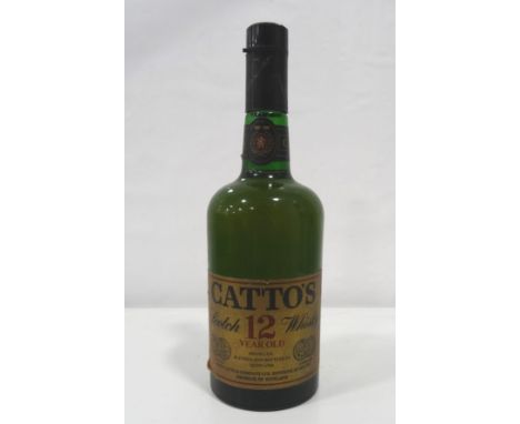 CATTO'S 12YO - 1970s
An unusual bottle of Catto's 12 Year Old Blended Scotch Whisky which we estimate as being from the 1970'