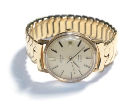 A gentleman's 9 carat gold Rotary wristwatch 