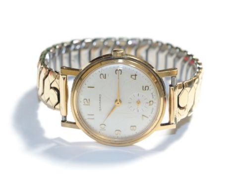 A gentleman's 9 carat gold Garrard wristwatch 