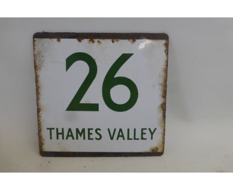 A Thames Valley plaque, no. 26, 5 x 5".