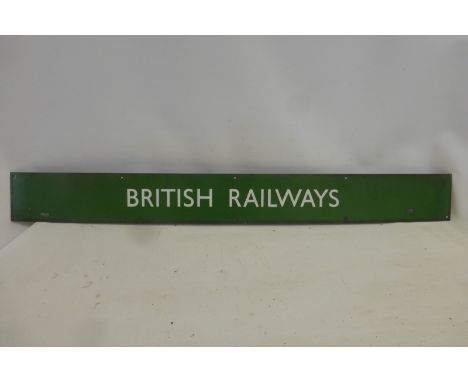 A Southern Region British Railways enamel sign, 52 3/4 x 5 3/4".