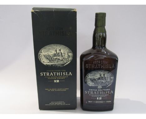 Strathisla 12 years Old Pure Highland Malt Scotch Whisky, 1ltr boxed   