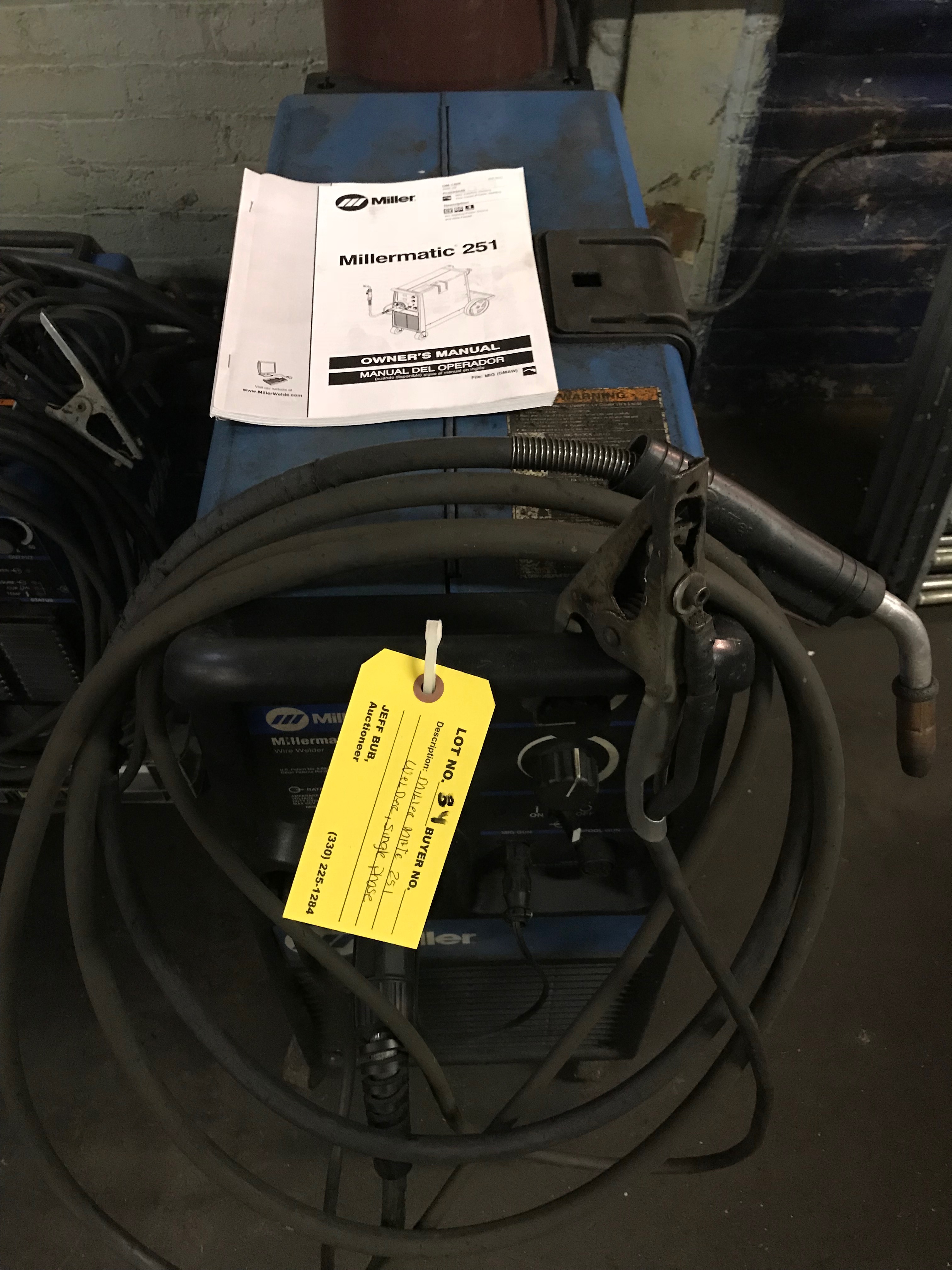 Miller Millermatic 251 Welder, Single Phase