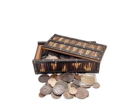 George II and later, an interesting collection of tokens and coins to include a 1786 Isle Of Man Penny, 1811 Birmingham And N
