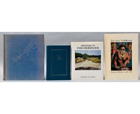Vier Bücher über Kunst in Bremen"Gemälde und Bildhauerwerke in der Kunsthalle zu Bremen". Bestandskatalog. Bremen 1939. 196 S