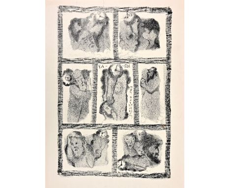 Kaplan, Anatoli Lwowitsch (1902 Rogatschow - 1980 Leningrad)"Die Uhr". Lithographie aus einer umfassenden Folge zu Scholem Al