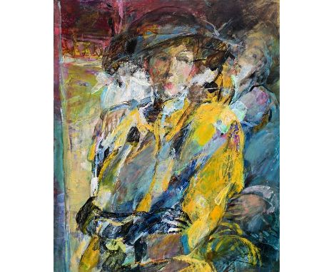 Monogrammist P.H.G., 2. H. 20. Jh.Doppelbildnis. 1988. Öl/ Acryl auf Leinwand, verso monogr. und dat. sowie frz. bez., 65 x 5
