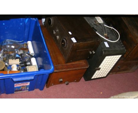An Osram Music Magnet - circa 1932, Decca record player - circa 1950, together with valve radios, etc.