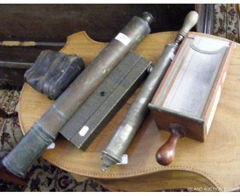An old telescope, binoculars, etc.