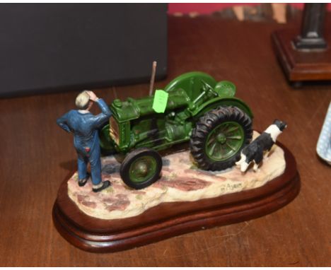 A Border Fine Art classic tractor model titled 'Won't Start' no. B0299, with original box