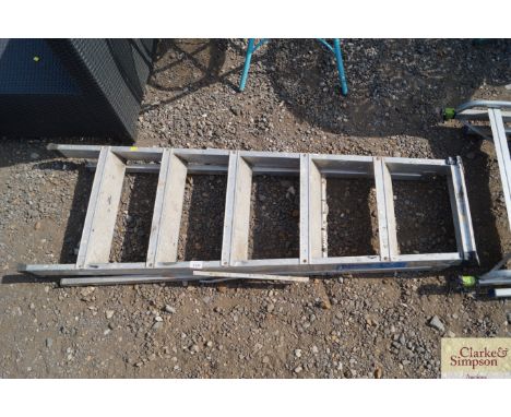 An aluminium step ladder