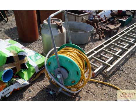 A hose and reel