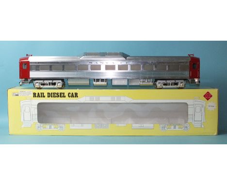 Aristo Craft Trains, 1 Gauge, AT/SF Santa Fe Rail Diesel Car, boxed.