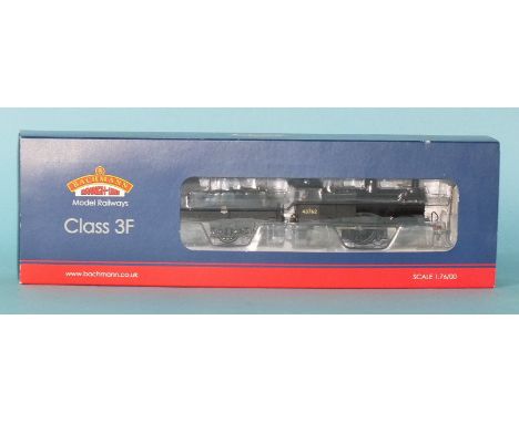 Bachmann OO Gauge, 31-626 Class 3F 0-6-0 BR black locomotive RN43762, boxed.