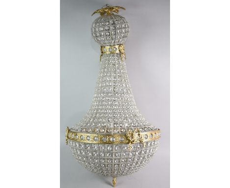 A Reproduction French Style Ballroom Chandelier, 90cms High