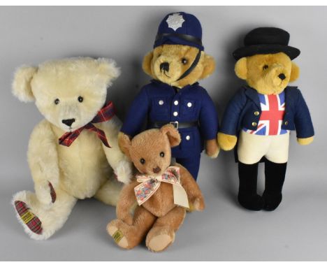 A Collection of Four Various Unboxed Merrythought Bears 