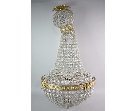 A Reproduction French Style Ballroom Chandelier, 90cms High