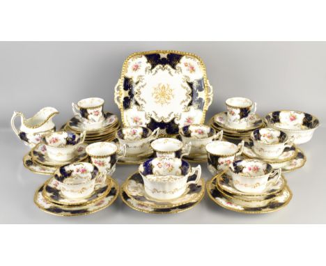A Late 19th/Early 20th Century Coalport Batwing Tea and Coffee Service to Comprise Six Tea Cups, Five Coffee Cans, Moustache 