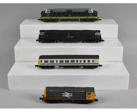 A Collection of Four Unboxed N Gauge Locomotives, To Include Graham Farish BR Class 20, 52 'Western' &amp; 101