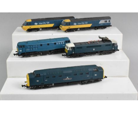 A Collection of Five Unboxed N Gauge Locomotives , To Include Two Graham Farish BR Class 43 'HST'  And A The Fife and Forfar 