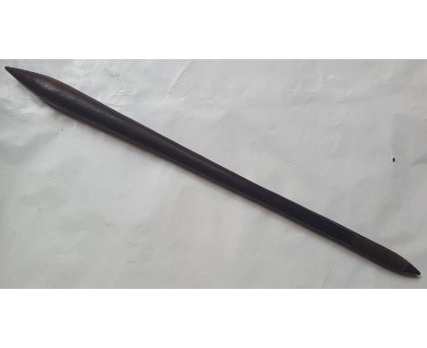 An Aboriginal wood throwing stick, 25".