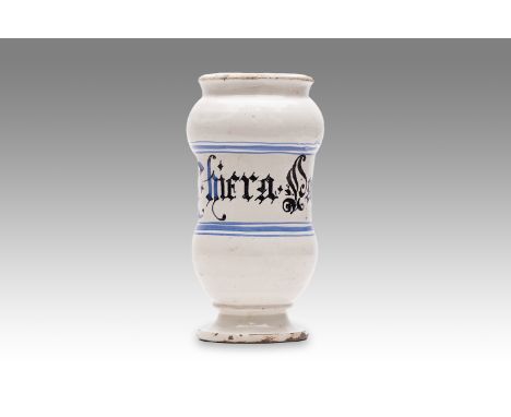 18th century | height: 21 cm | region: Central Europe | condition: crack | provenance: private pharmacy museum | Albarello fa