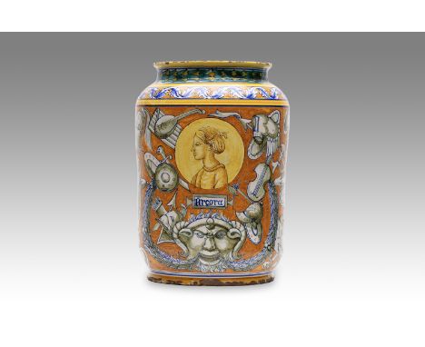 20th century | height: 36 cm | region: Faenza or Castel Durante | country: Italy | condition: good | provenance: private phar
